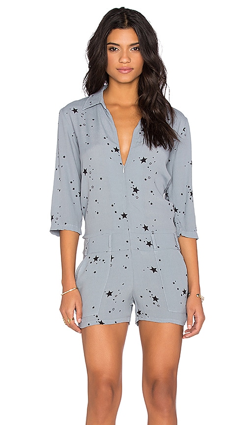 Bold Star Zipper Romper main image 1