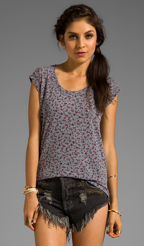 Ditsy Print Muscle Tee