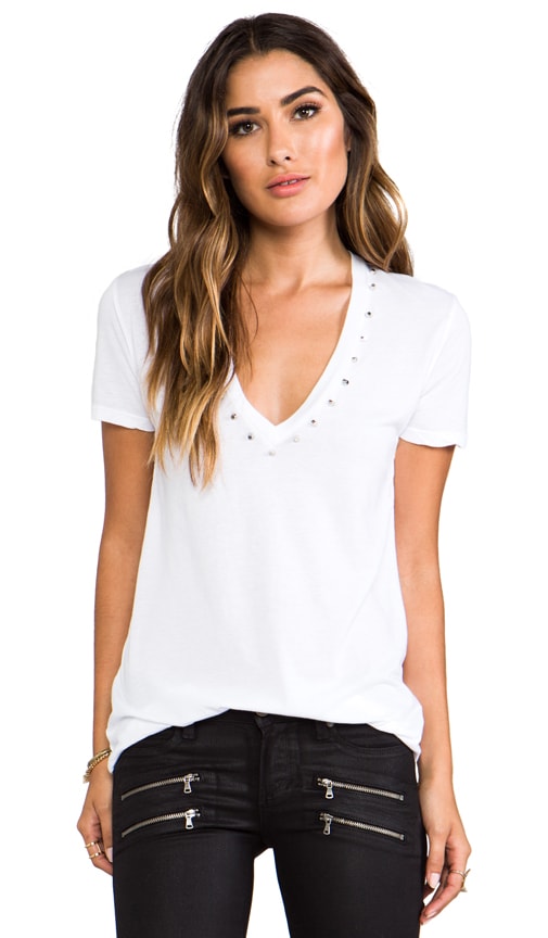 Border Studded Oversized V