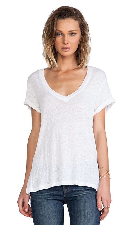 womens oversized white tee