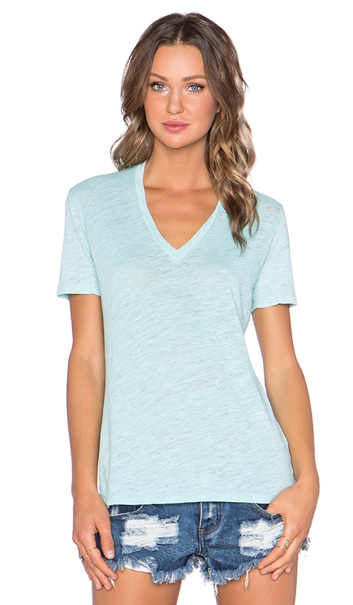 Vintage Basics Oversized V Neck Tee