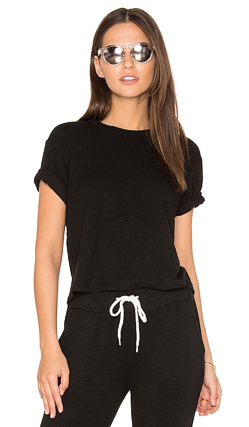 Cut Off Crew Neck Sweatshirt