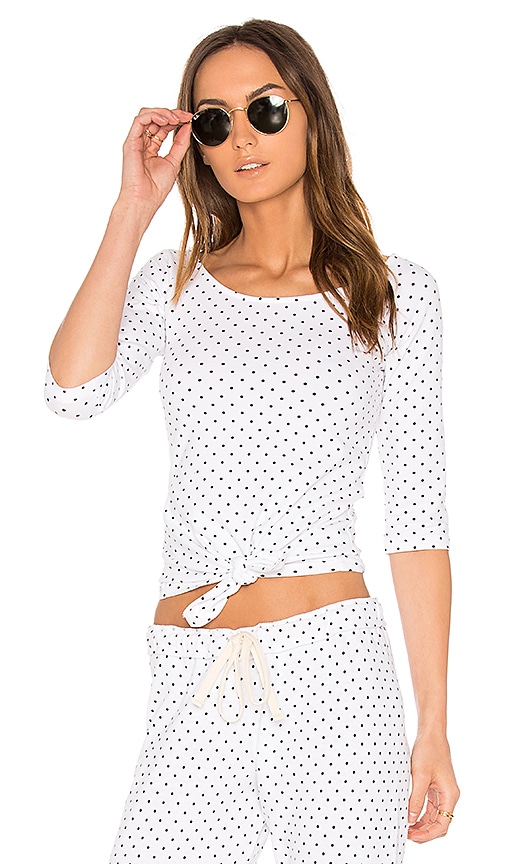 Swiss Dot Off the Shoulder Top
