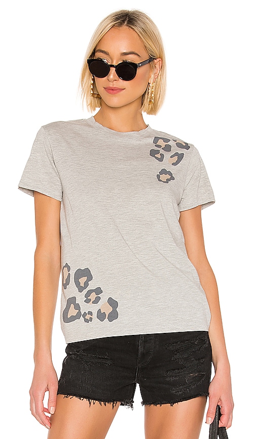 Relaxed Basic Crew With Oversized Leopard Print Tee