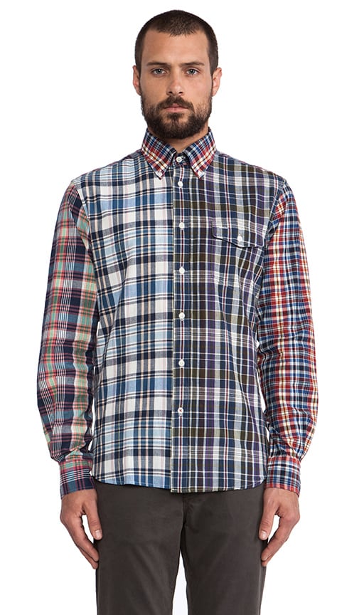 Vintage Madras Patchwork Button Down
