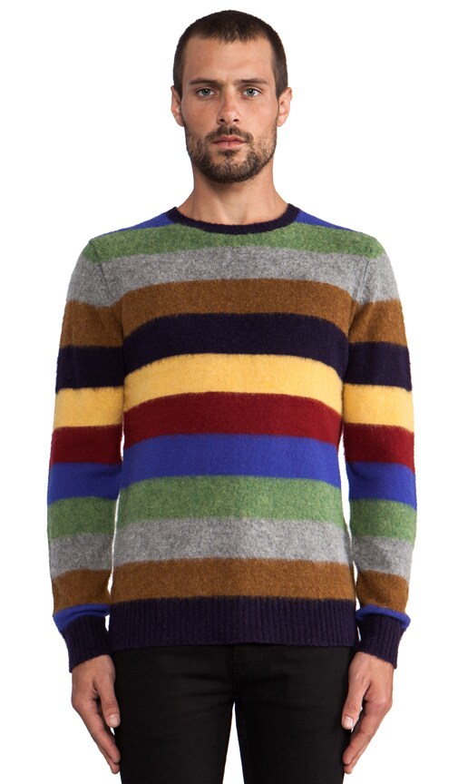Shetland Striped Crew