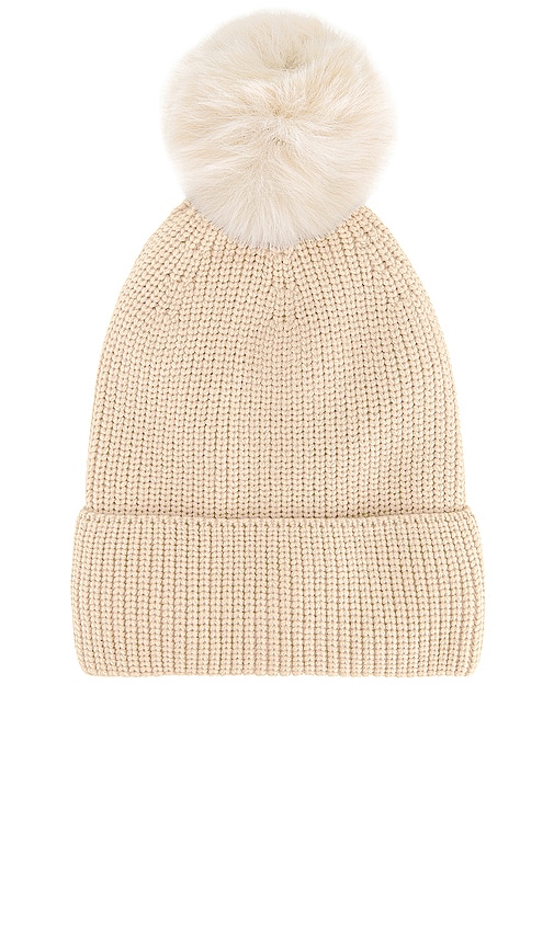 Shop Hat Attack Wintertime Knit Beanie In Nude