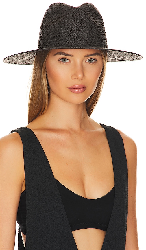 Hat Attack Luxe Vented Packable Hat in Black.