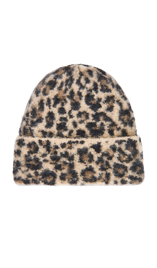 Hat Attack Leopard Beanie In Gray