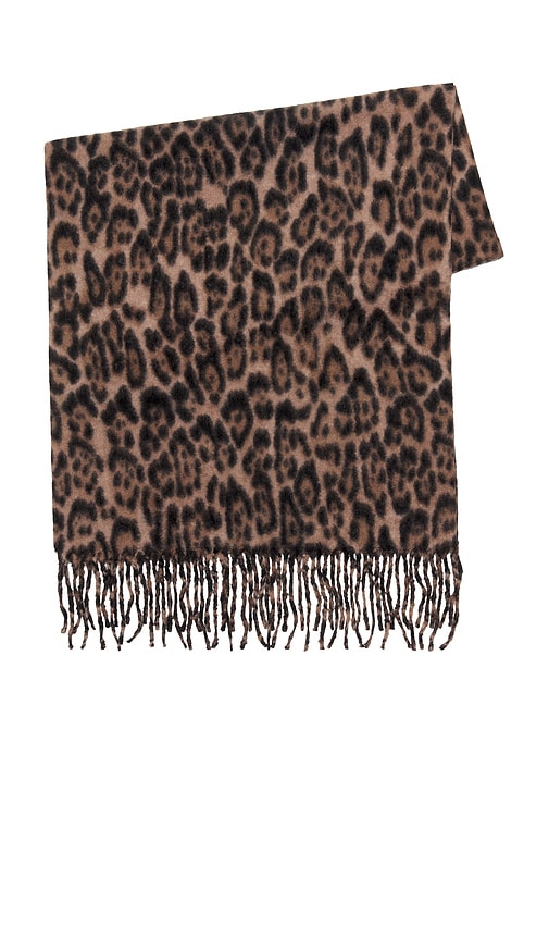 Hat Attack Leopard Scarf In Brown