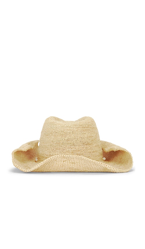  Hat Attack Raffia Cowboy Hat In Neutral. 