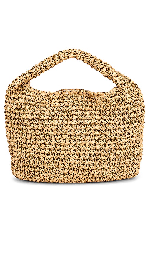 Hat Attack Mini Slouch Bag In Toast