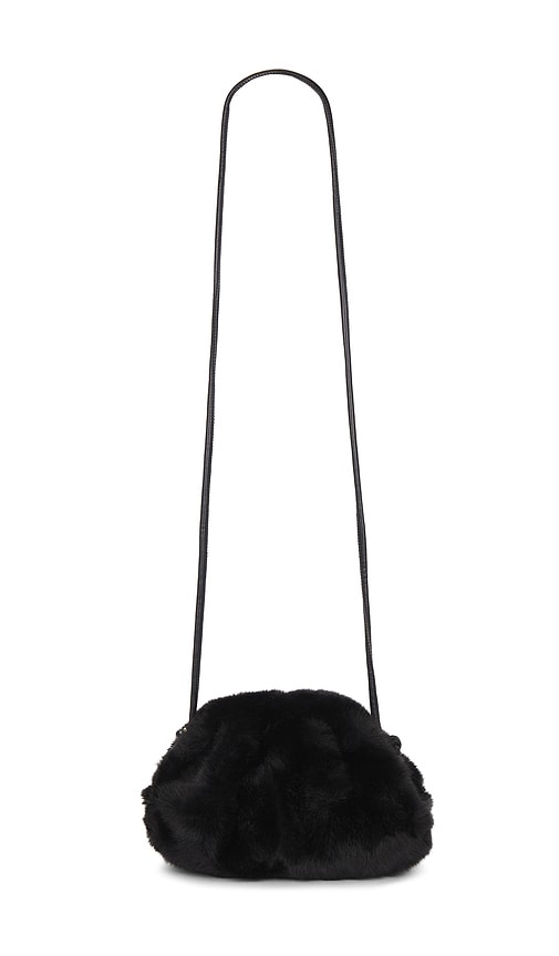  Hat Attack Faux Fur Clutch In Black. 
