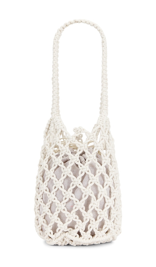  Hat Attack Elodie Fisherman Bag In White. 