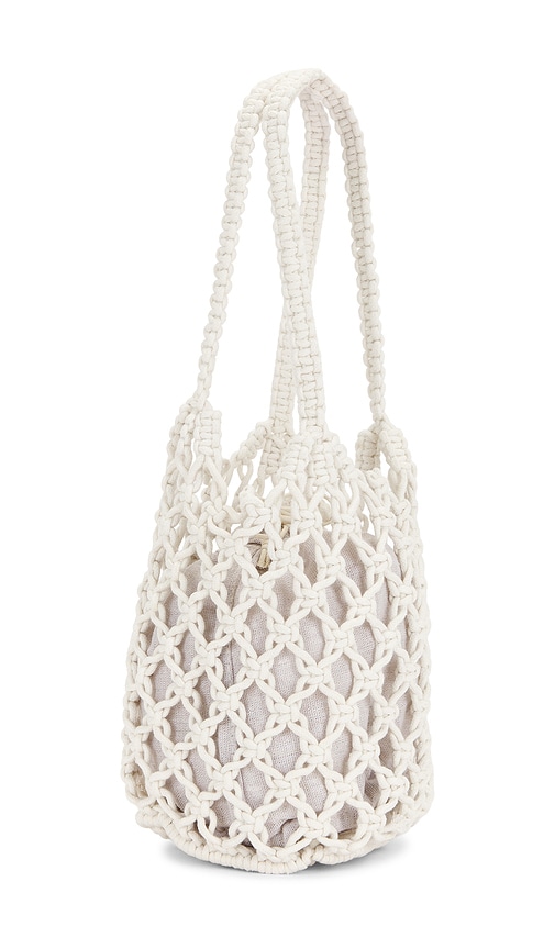 Hat Attack Elodie Fisherman Bag In White. 