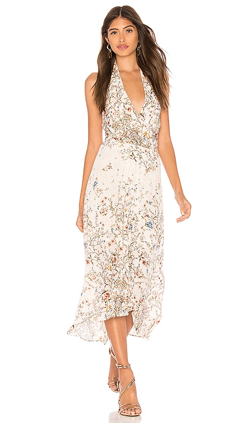 sachin and babi light blue dress LOLA BOHEMIAN HALTER MAXI DRESS