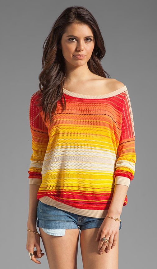Ombre Stripe Sweatshirt