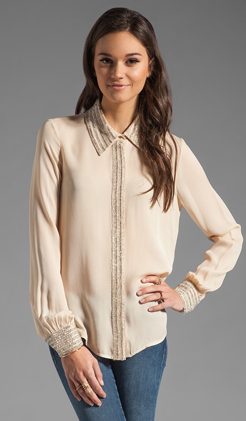 Embellished Collar Blouse