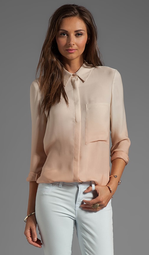 Button Down Ombre Blouse