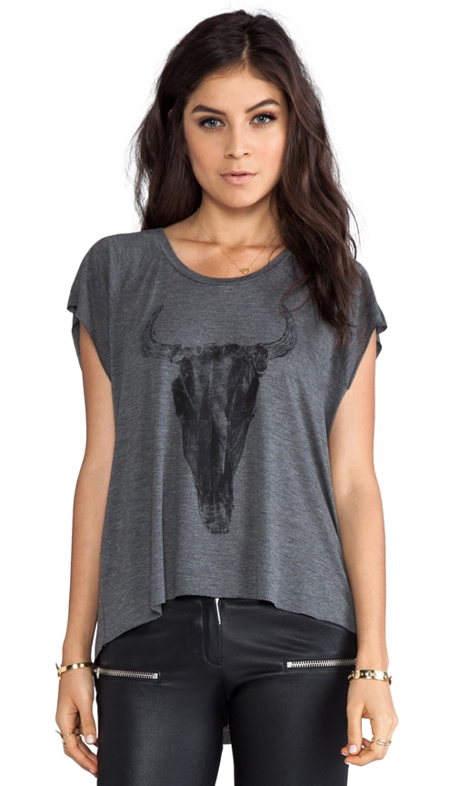 longhorn scoop neck raglan