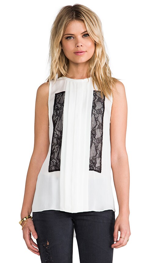 Silk Tuxedo Blouse