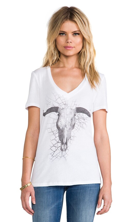 Spiderweb Longhorn V-Neck Tee