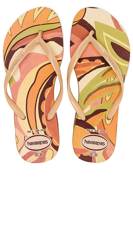 Shop Havaianas Slim Sandal In Orange