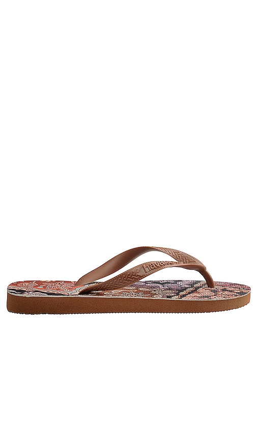 Shop Havaianas Farm Rio Sandal In 铁锈色