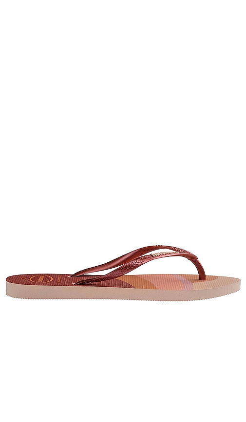 Shop Havaianas Slim Pallette Glow Ballet Sandal In 玫瑰