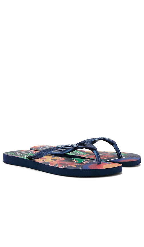 Shop Havaianas Slim Gloss In 藏青色