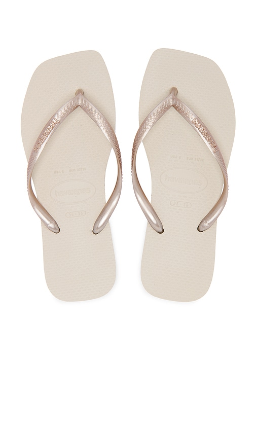 Havaianas Slim Square Sandal in Sand Grey