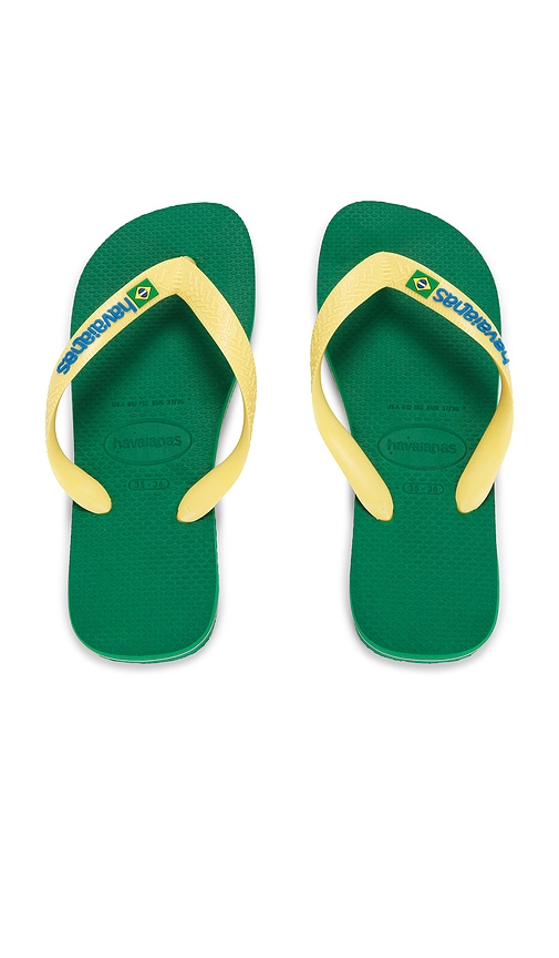 Havaianas Brasil Logo Sandal In Green