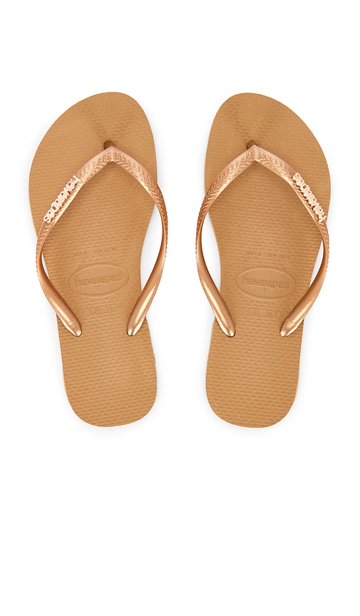 Havaianas Slim Logo Metallic Sandal