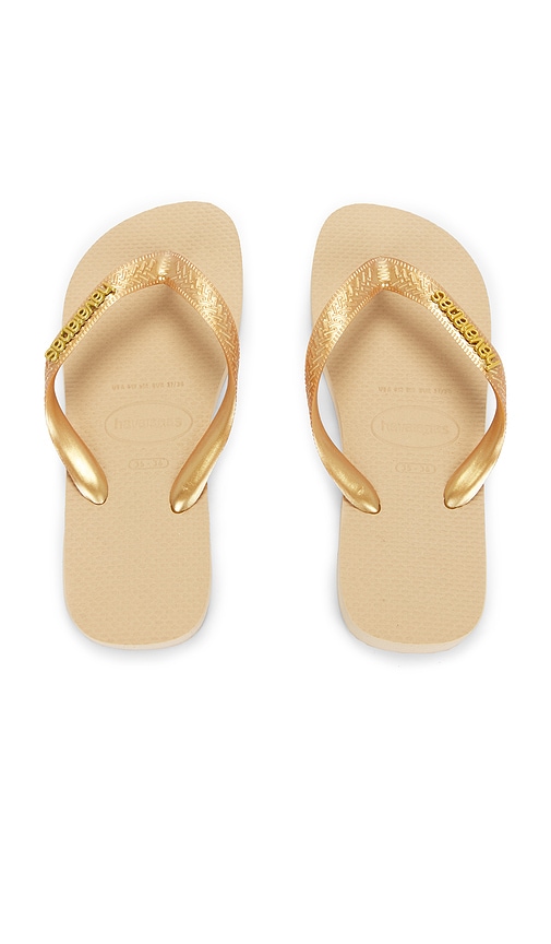 Havaianas Top Logo Metallic Sandal In Multi