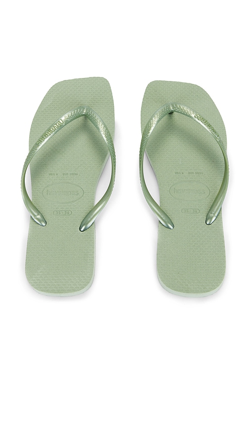 Havaianas Slim Square Sandal In Green