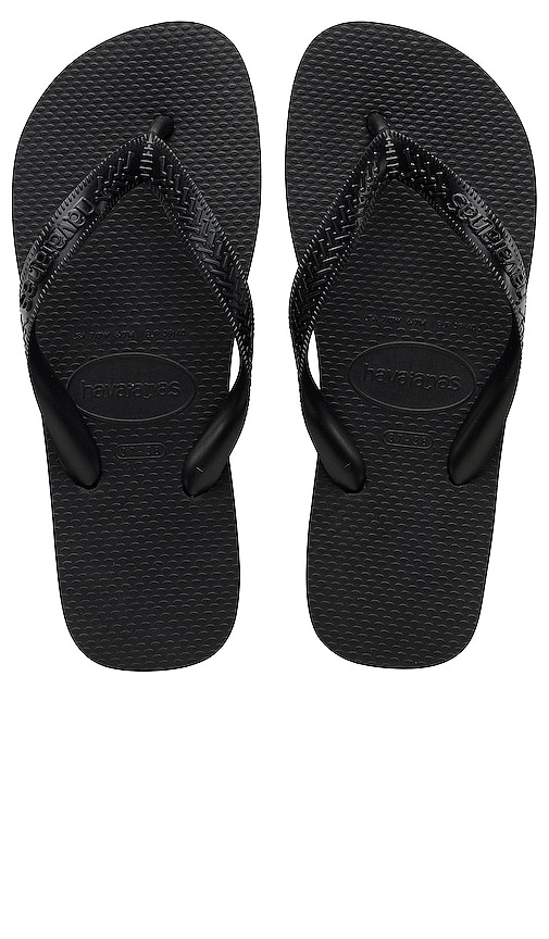 black flip flops