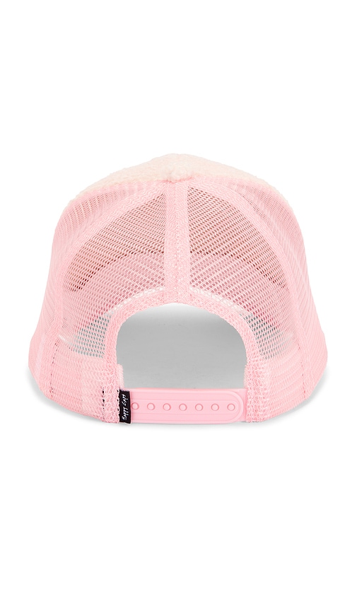  Happy Caps Sherpa Meshback Hat In Pink. 