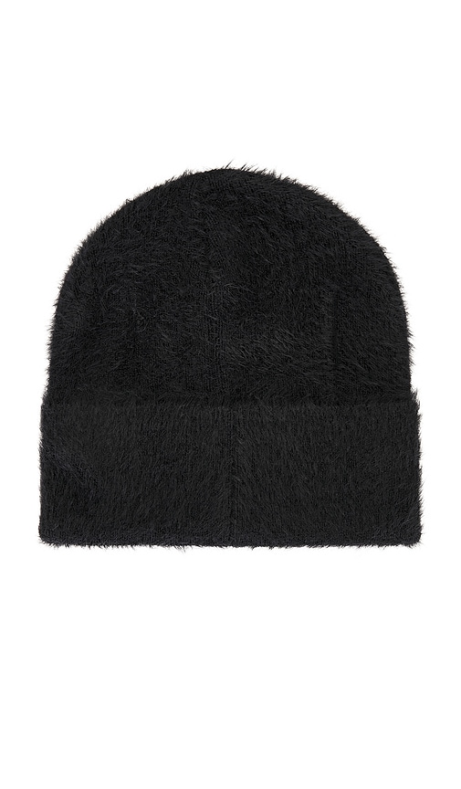  Happy Caps Furry Beanie In Black. 