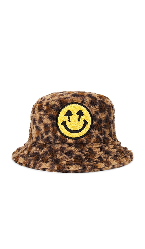 Happy Caps Furry Bucket Hat in Leopard | REVOLVE