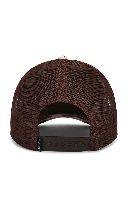  Happy Caps Cow Print Trucker Hat In Brown. 