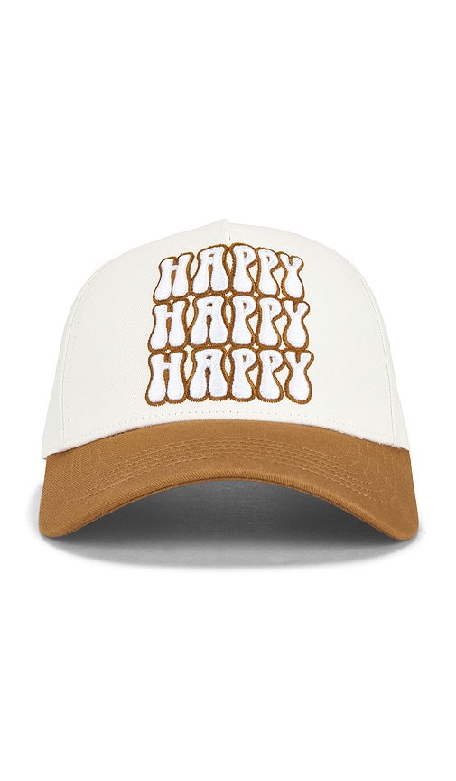 Happy Caps Stacked Bubble Logo Two Tone 5 Panel Hat