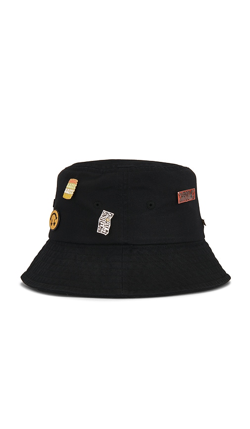  Happy Caps Anglerhut Pin In Black. 