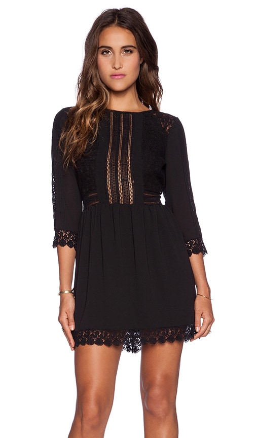 HEARTLOOM Aimee Dress in Black | REVOLVE