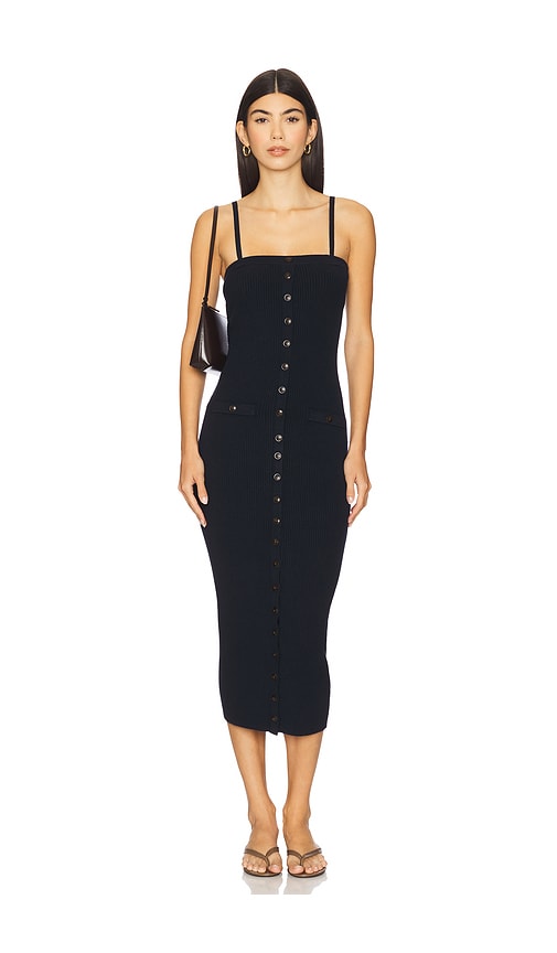 Plumeria Dress in Navy. - size XL (also in L, M, S, XS)