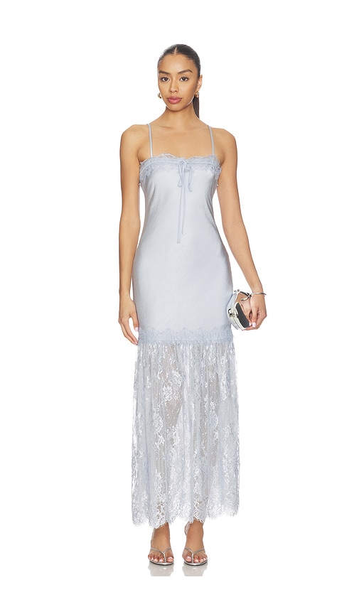 HEARTLOOM ROBE PECHE en Baby Blue. Taille XS. Also en S, M, L, XL.