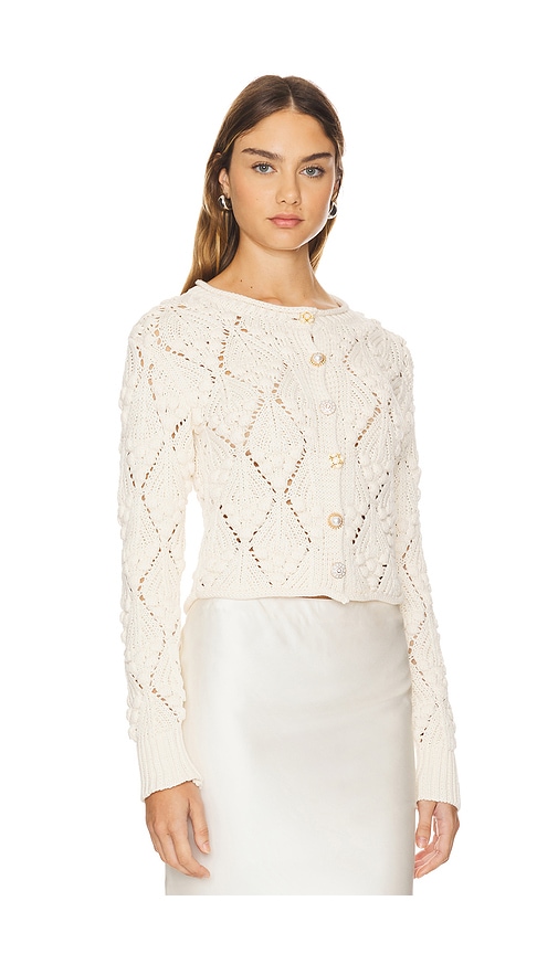 Shop Heartloom Caspian Cardigan In Ivory