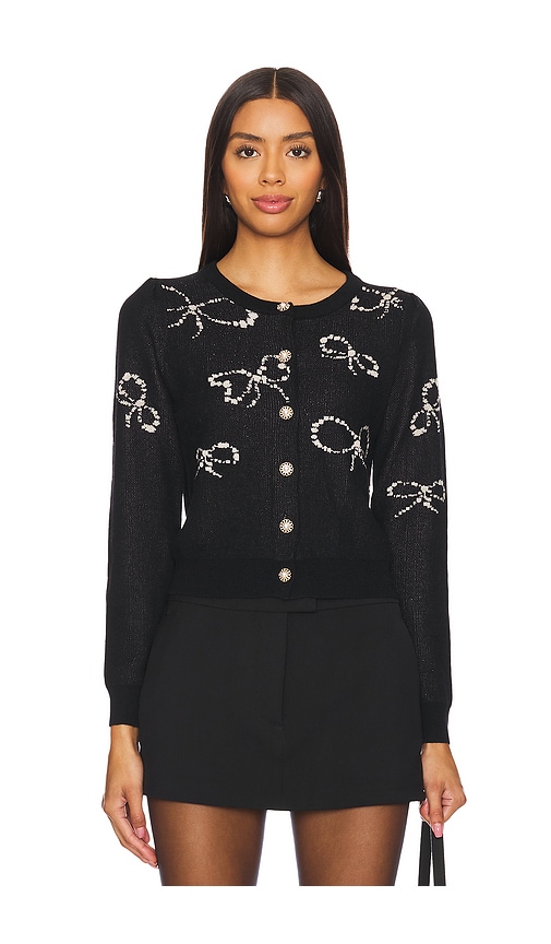 Shop Heartloom Linden Cardigan In Black