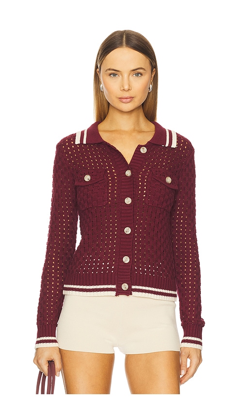 Posey Cardi in Burgundy. - size L (also in M, S, XL, XS) - HEARTLOOM - Modalova