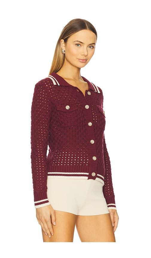  Heartloom Posey Cardi In Burgundy. Size S. Also In Xs. 