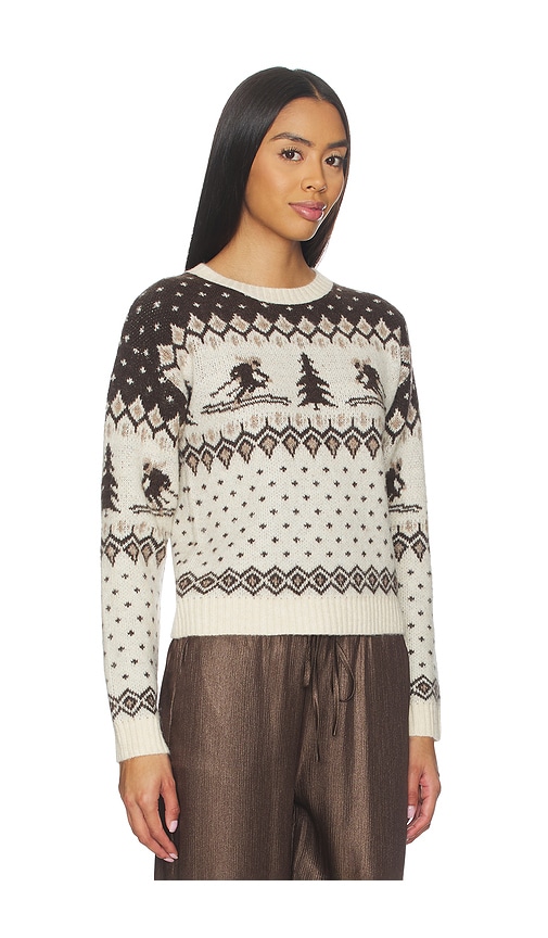 Heartloom Litchi Sweater In Animal Print